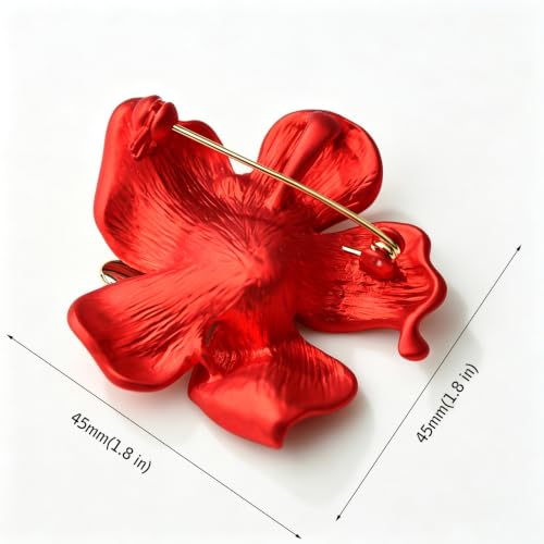 Image of Elegant Crystal Blooming Rose Flower Brooch Lapel Pin Breastpin for Women Birdal Cardigan Hat Scarf Suit Sweater Floral Pins