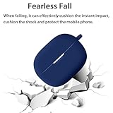 for Beats Powerbeats Pro with Carabiner,Anti-Scratch Premium Soft Silicone Full Protective Case,Shockproof Ultra Slim Headphone Protective Case for Beats Powerbeats Pro,Blue - Image 6