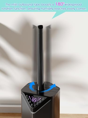 Image of 5Gal Humidifiers for Bedroom Large Room 2800 sq ft, 19L Quiet Humidifiers for Large Room, Floor Humidifier with 6 Mist Mode & Auto 180Mist Tube for Home Whole House School Office Commercial Plants