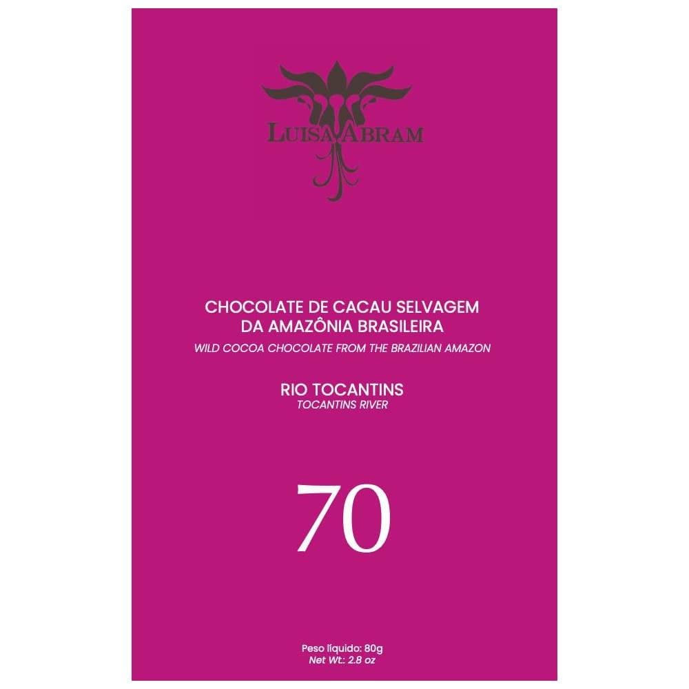 Luisa Abram Rio Tocantins Wild Cacao 70% | 1 x 80g Bar
