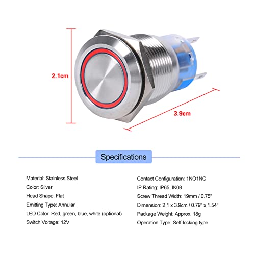 LED Latch flush Button Switch - Image 2