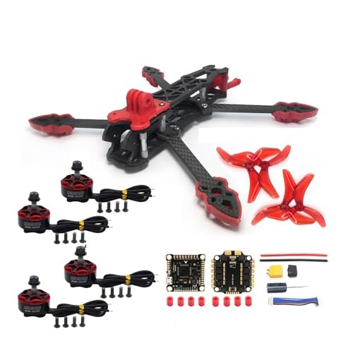 Mark4 5�C���` �J�[�{���t�@�C�o�[�t���[�� 2208���[�^�[ 5043�v���y�� F4V3S PLUS FC 45A 4-in-1 ESC ELRS 915MHz FPV�R���{ ���[�V���O�h���[���ɍœK(D5CPRO-6S)