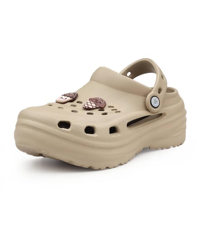 bacca bucci Women’s Melts EVA Platform Clogs with Back Strap, Ventilation Ports, Textured Footbed & Grooved Anti-Slip Outsole, Casual Comfort Slides-picture-23