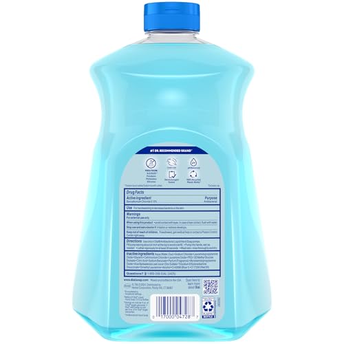 Image of Dial Antibacterial Defense Liquid Hand Soap + Aloe, Spring Water Scent, 52 Fl Oz Hand Soap Refill (Pack of 3), Dermatologist-Tested, Gentle Formula