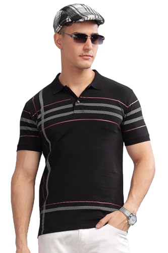 Image of ADRO Regular Fit Polo T-Shirt for Men| Printed Polo T-Shirt | Cotton Polo T Shirt