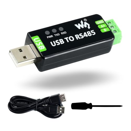 [Support 1200m Long Distance Transmission] USB signal can be converted into balanced differential RS485 signal, with stable transmission rate, reliable speed of 300-921600bps, transmission distance of about 1200m from RS485, and USB of about 5m
