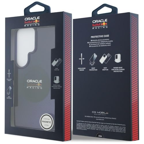 CG MOBILE Red Bull Double couche Lignes fluides Compatible avec MagSafe Coque pour Samsung Galaxy S26 (Bleu marine)