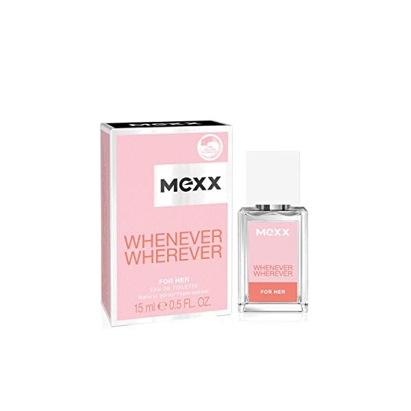 Mexx Whenever Wherever Woman Belebendes Eau de Toilette, für jede Gelegenheit, für unbeschwerte Eleganz, 1 x 15 ml – Bild 3