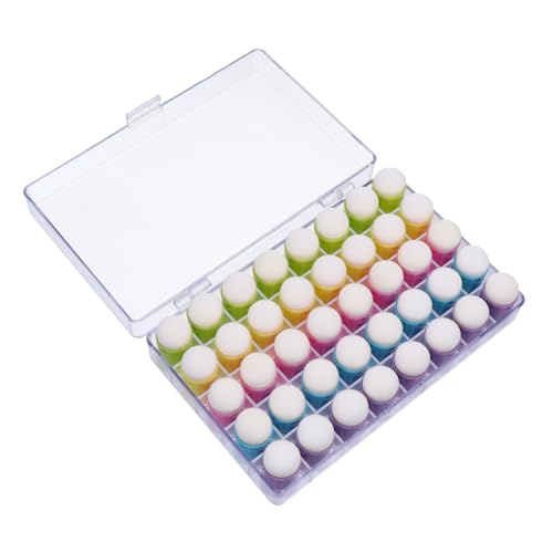 Sewroro Dedales Esponja para Kit DIY Manualidades Infantiles Herramientas de Esponja para Colorear y Sellar para Fiestas y Regalos Creativos