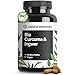Natur Bio günstig Kaufen-natural elements Bio Curcuma & Ingwer – 180 Kapseln – Bio Kurkuma, Bio Ingwer & Bio Pfeffer – mit Curcumin & Piperin – hochdosiert – in Deutschland produziert & laborgeprüft Vegan