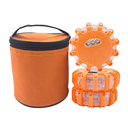 Gyrophare led à pile orange : votre éclairage de sécurité multifonction en cas de panne