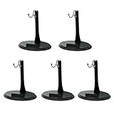 5 Pcs 12 inch Dolls Stand Holder Plastic Action Figure Stand 1/6 Scape U Shape Action Figures Base Display Stand for Sideshow Figures Black