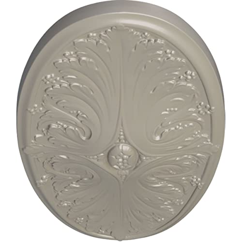 Médaillon de plafond Madrid blanc perle Ekena Millwork 61x31cm - 3