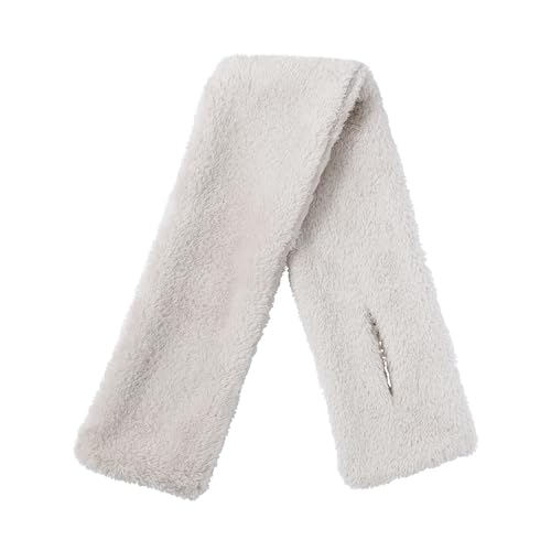 無印良品 再生ポリエステルあったかボア マフラー ユニセックス大人 DDA13A5A グレイッシュブラウン 14×92cmのサムネイル