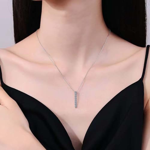 Collier de bar Moissanite Sparksigh, joaillerie fine et éclat d'exception