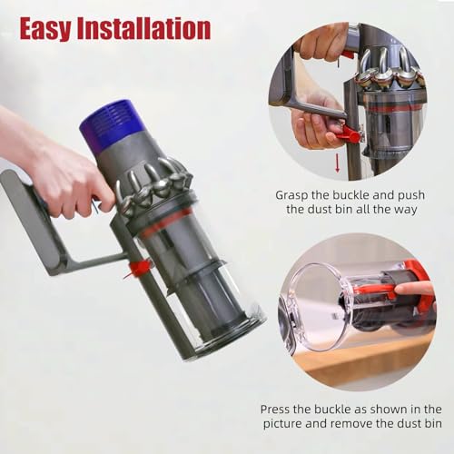 Image of Dust Bin Replacement for Dyson V10 SV12 Vacuum Cleaner, Large Bin for Dyson No.969509-01