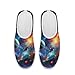 JUDENTIDOS Planet Space Stars Sneakers for Women Light Slip on Loafers Flats Sneakers Fashion Outdoor Walking Running Shoes