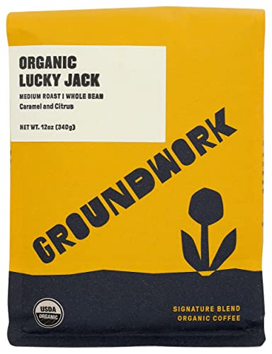 Groundwork Coffee Organic Lucky Jack en Grano Tostado Medio miniatura 1