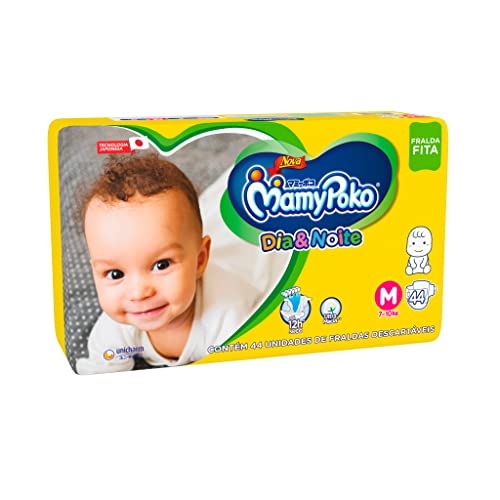Fralda Infantil Mamypoko com 44 Dia/Noite Fita M, Mamypoko