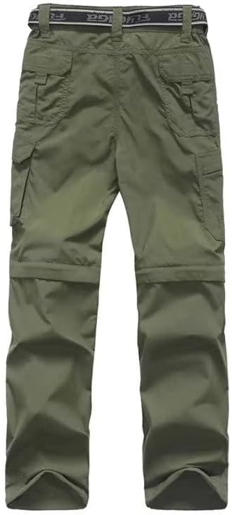 Boy's Hiking Cargo Pants Kids' Outdoor Quick Dry Pants Casual Youth Climbing Convertible Trouser Fishing Pants - Image 3