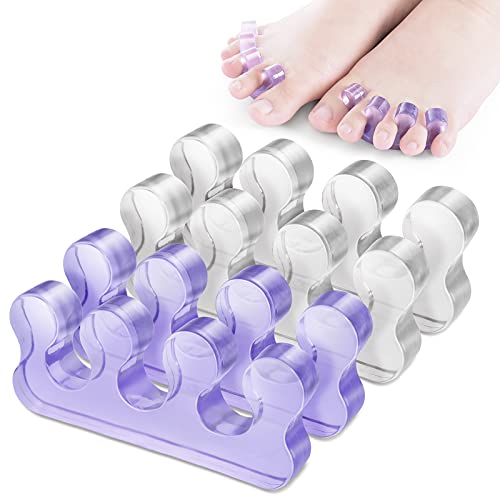 Molain 4Pcs Toe Separators Pedicure,Pedicure Toe Separators,Repeatable Washable Toenail Dividers,Toe Separators for Nail Polish Application - Image 6