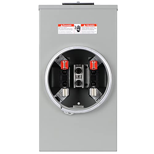 200 Amp Single Phase, 3 Wire, 4 Jaw, 600 Volt Maximum 10,000 Air Socket #TOP2