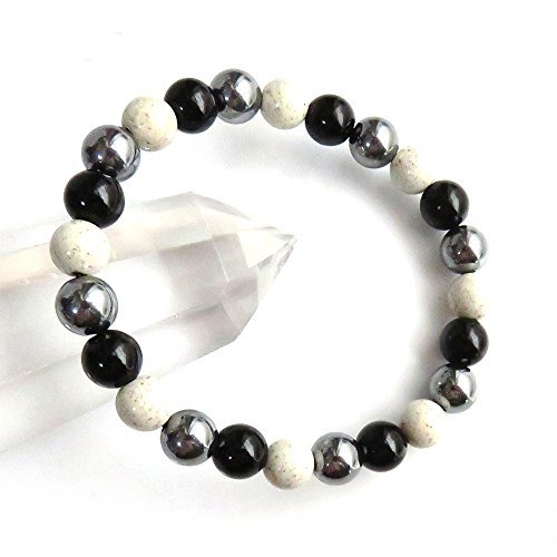 Amazon | [GOLD STONE] テラヘルツ鉱石 × 北投石 × モリオン (黒水晶