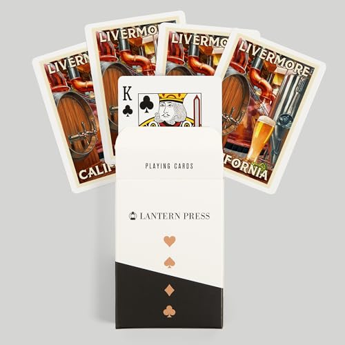 Baraja de 52 cartas tamaño póker Livermore California miniatura 6