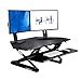 FlexiSpot Standing Desk - 41" Cubicles Corner Desk Riser Computer Riser Fit dual monitor with Removable Keyboard Tray (M4B-Corner-Black)