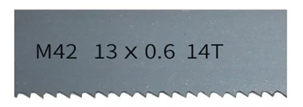 Brzeszczot do piły taśmowej, M42 bimetaliczny brzeszczot taśmowy 14TPI, brzeszczot piły taśmowej 13mm 1/2 cala, ostry brzeszczot do cięcia twardego drewna narzędzie metalowe 1 szt.(1670mm)