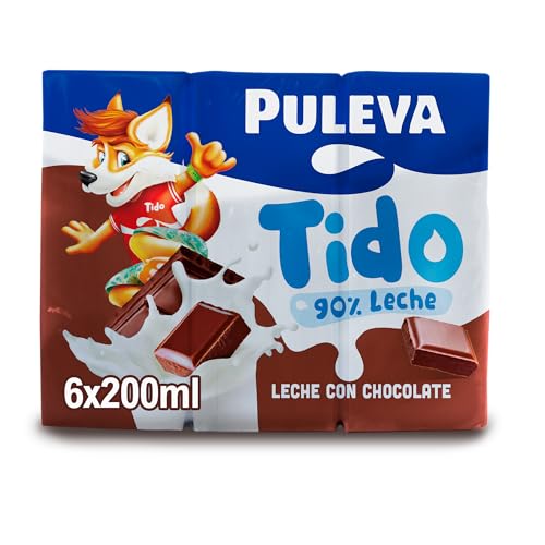 Puleva - Batido de Cacao Slim, Rico en Calcio, Proteínas y Vitamina D, Sin Gluten - Pack 6x200ml