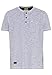 Produktbild camel active Herren Henleyshirt aus Reiner Baumwolle Weiß-Blau Menswear-XL