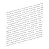 Relaxdays Anti Rutsch Streifen, 17er Set, 60 cm lang, Kunststoff, für Dusche, Treppe, Anti-Rutsch-Sticker, transparent