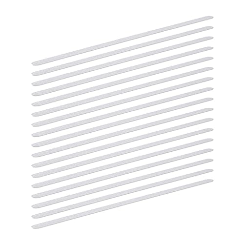 Relaxdays Bandes antidérapantes set de 17 longueur 60 cm escalier carrelage autoadhésif douche, transparent