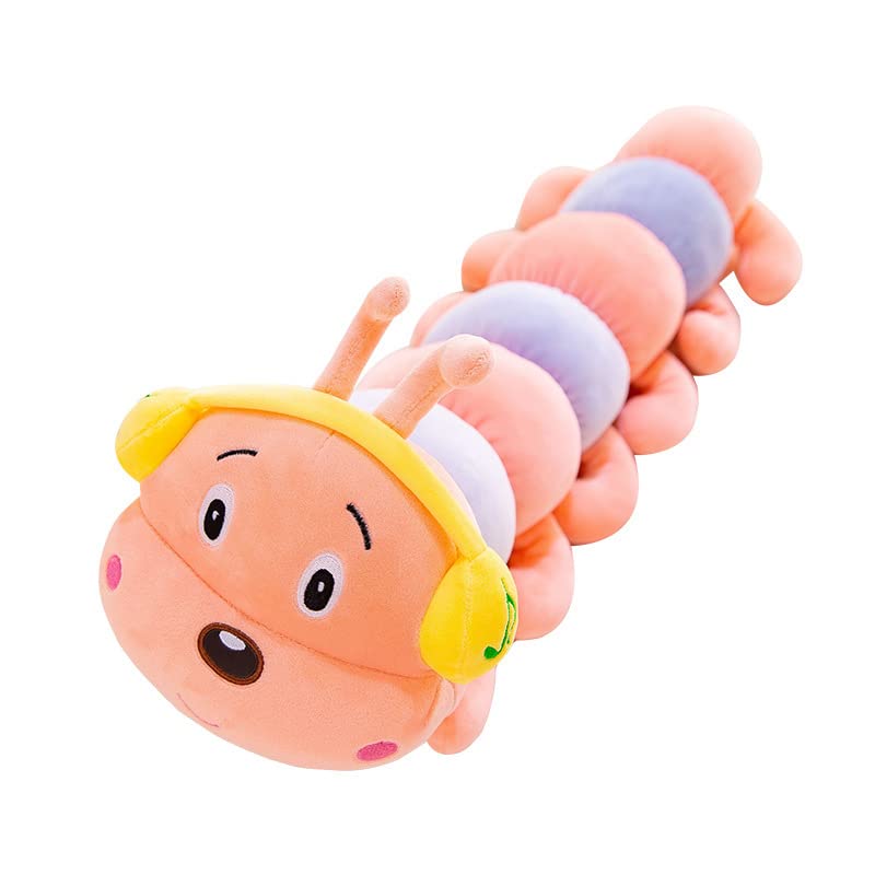 AOQILN Niedliche Kopfhörer Raupe Plüschtier Bunte Raupe Puppe Kissen...