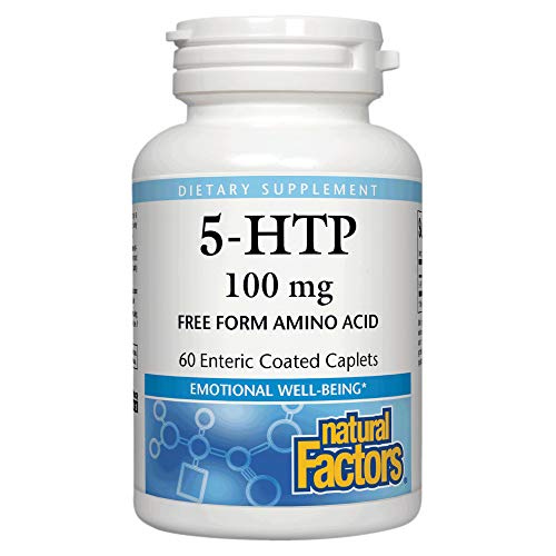 Natural Factors, 5-HTP 100 mg, Support for Emotional Health without Gastric Discomfort, 60