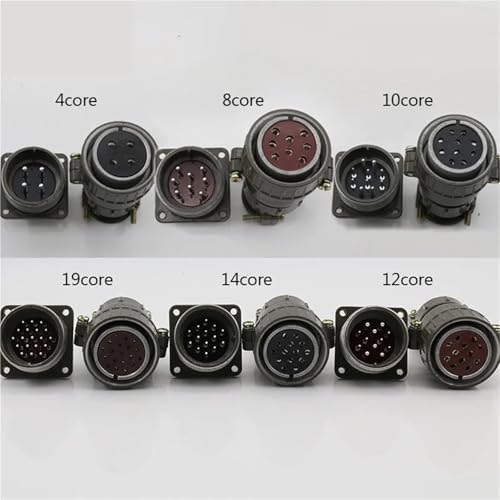 Conector redondo aviation socket P32 diámetro 32 mm miniatura 4