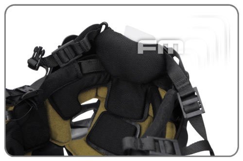 Generic Mikrofon FTP Bump Helm EX Softair Einfache System tb1044 schwarz/Desert/grau, TB1044-BK