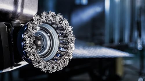 Bosch Professional 1x Gezopfte Topfbürste Heavy (für Metall, X-LOCK, Ø 75 mm, Drahtstärke 0,35 mm, für Ø125 mm, Zubehör Winkelschleifer)