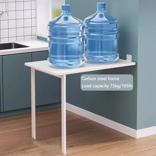 Bureau flottant pour studio et appartement meuble rabattable compact - 6