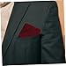 Ipetboom Men's Fashion Pocket Square Handkerchiefs 6 Pack Assorted Colors: White Black Maroon Dark Red Navy Blue Purple for Business