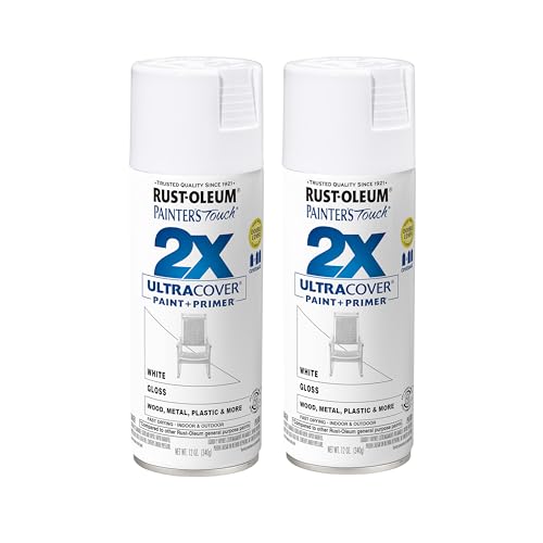 Rust-Oleum Painters Touch 2X Ultra Cover Spray Paint Gloss White