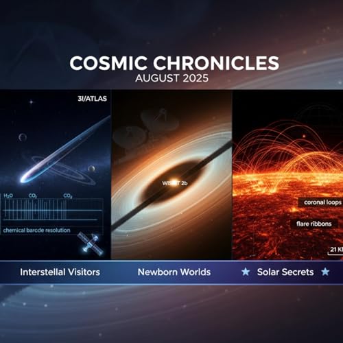 August 2025 : Cosmic Chronicles - Interstellar Visitors, Newborn Worlds, and Solar Secrets cover art