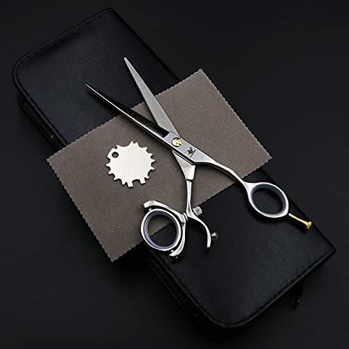 Hair Cutting Scissors, 6 inch Beauty Salon Cutting Shears Tools Barber Shop Hairdressing Scissors Styling Tools Professional Hairdressing Scissors Set BY ZZYY (Color : 1 set add case)