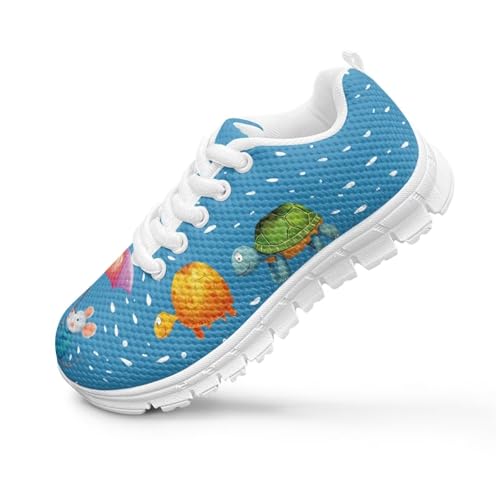 Kids Animal Sneakers Boys Girls Lightweight Athletic Running Shoes Non Slip Breathable Mesh Sports Tennis Shoes Casual Walking Shoes