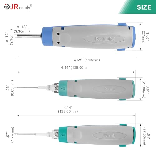 Image of JRready Upgraded Pin Removal Tool Kit for Weather Pack&Metri-Pack Series Connector Terminals Extraction and Depinning Tool with DRK 785084 AMP 1.5mm Removal Tool JRconDRK15A03-01