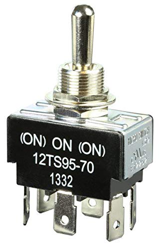 Toggle Switch, Dpdt, 10A @ 277V, Quikconnct