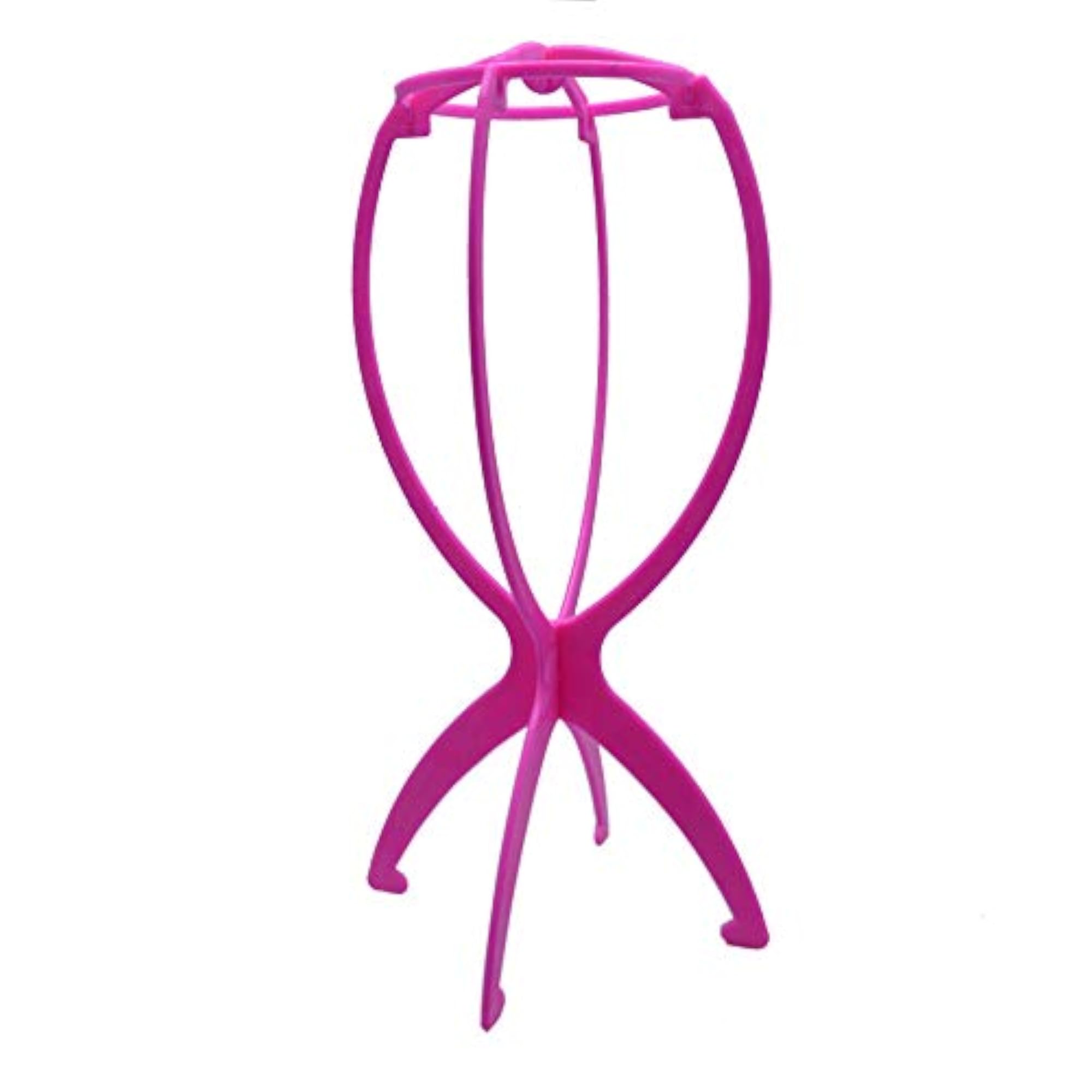 Wig Stand for Multiple Wigs, Pink