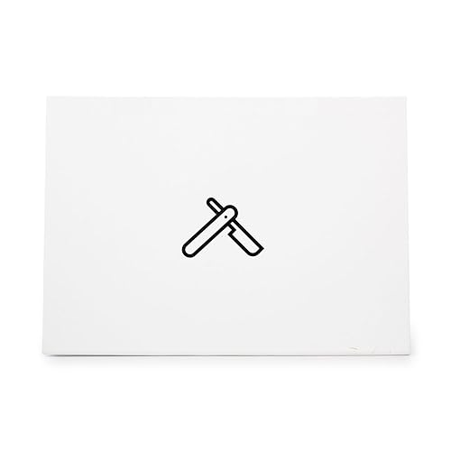 Razor Barber Shop Beard Blade, quality rubber stamp, ideal for crafts scrapbooking invitations cards and tags CCSTA-27154