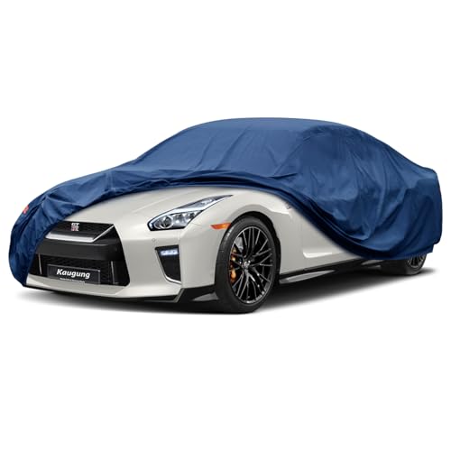 Image of Kaugung Heavy Duty Car Cover Custom Fit Nissan GT-R (2007-2025),Waterproof All Weather Resistant Outdoor Sun Rain Dust Snow Protection with Anti-Theft Lock.(USA Warehouse,Within 3-7 Days)